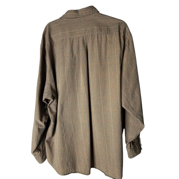 Brooks Brothers 346 Men's Cotton Wool Blend Flannel Shirt Houndstooth Size XXL - Picture 2 of 4